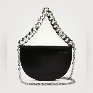 Kara star fruit half circle bag with chains